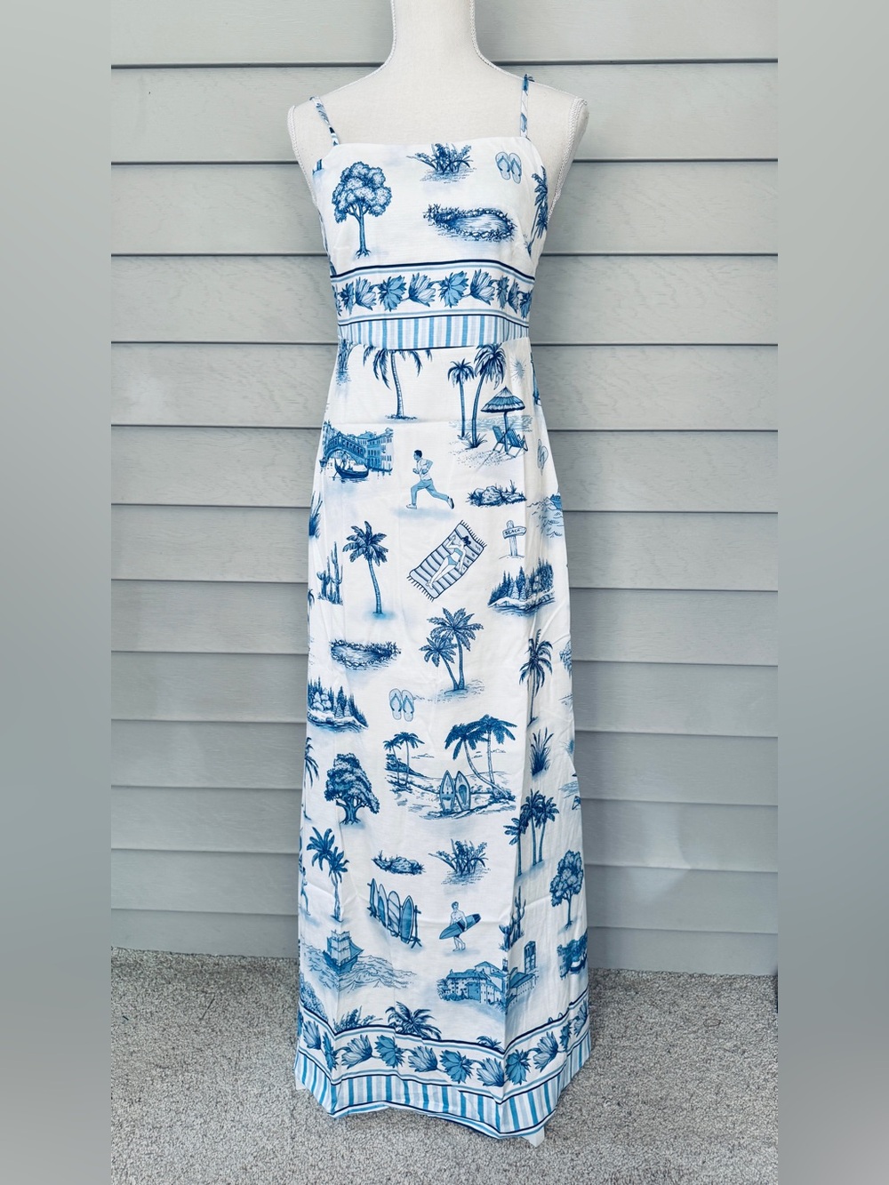 Women’s maxi beach print dress size M